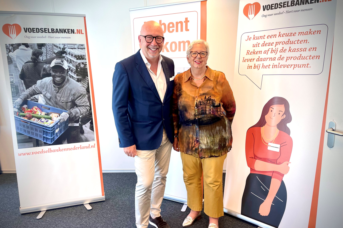 Samenwerking Onemeeting en Voedselbank Nederland.